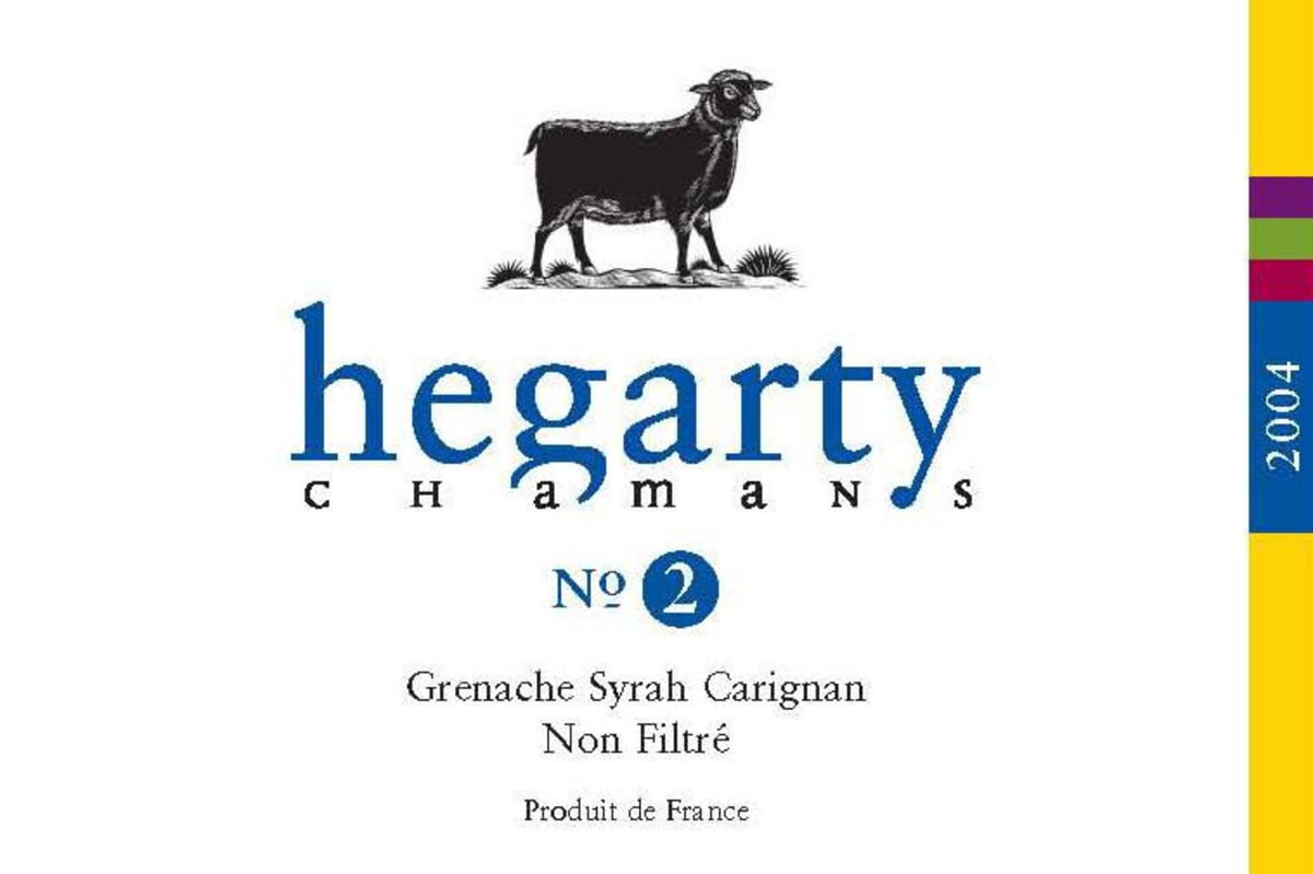 Hegarty Chamans Minervois Cuvee 2 2004 Front Label