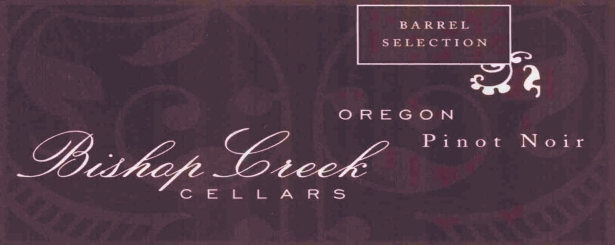 Bishop Creek Cellars Barrel Selection Pinot Noir 2003 Front Label