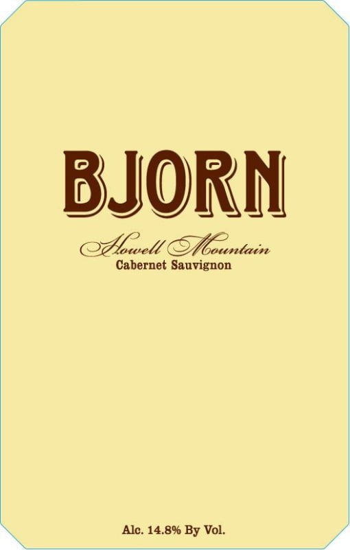 Bjorn Vineyards Cabernet Sauvignon 2010 Front Label