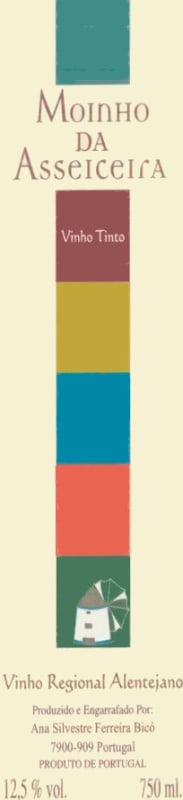 Herdad do Pinheiro Moinho da Asseiceira Tinto 2007 Front Label