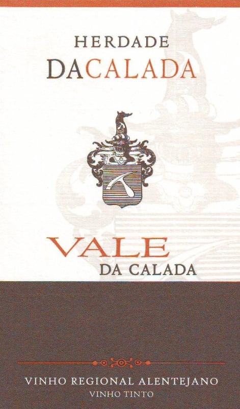 Herdade da Calada Vale da Calada Tinto 2010 Front Label