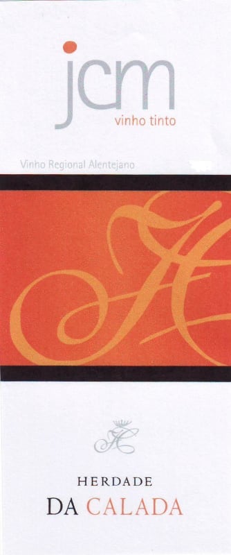 Herdade da Calada Jcm Tinto 2006 Front Label