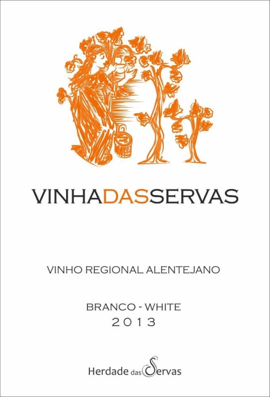 Herdade das Servas Vinha das Servas Branco 2013 Front Label