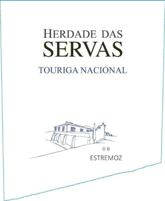 Herdade das Servas Touriga Nacional 2008 Front Label
