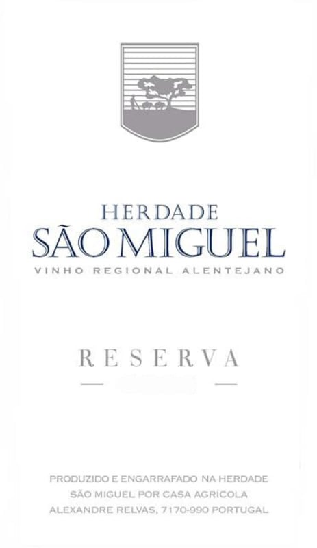 Herdade de Sao Miguel Reserva 2009 Front Label