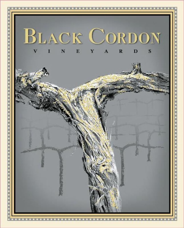 Black Cordon Vineyards Cabernet Sauvignon 2013 Front Label