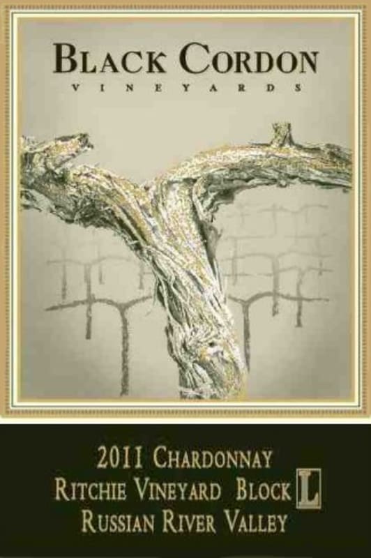 Black Cordon Vineyards Ritchie Block L Chardonnay 2011 Front Label