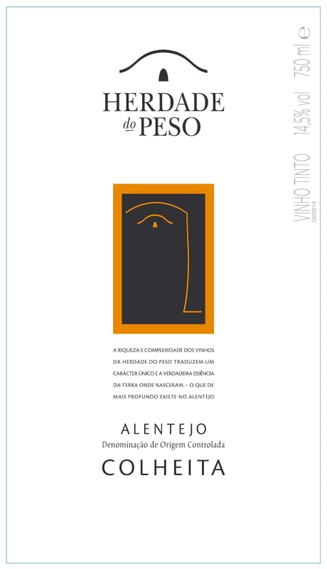 Herdade do Peso Colheita 2013 Front Label