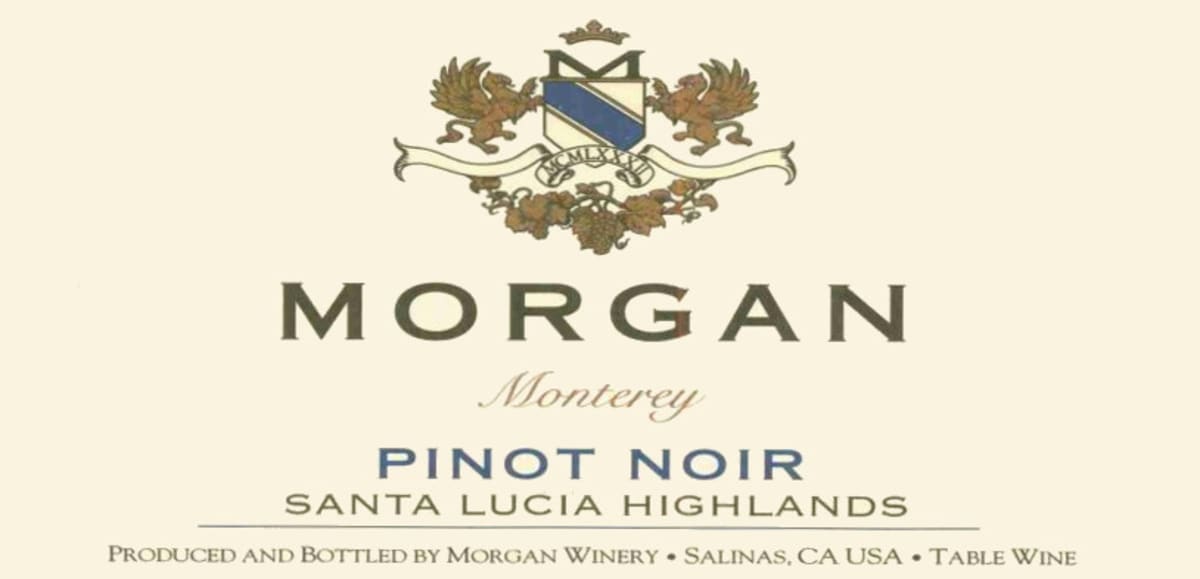 Morgan Santa Lucia Highlands Pinot Noir 2001 Front Label