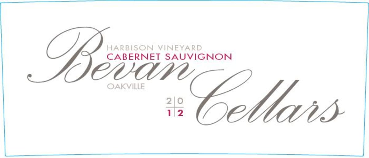 Bevan Cellars Oakville Cabernet Sauvignon 2012 Front Label
