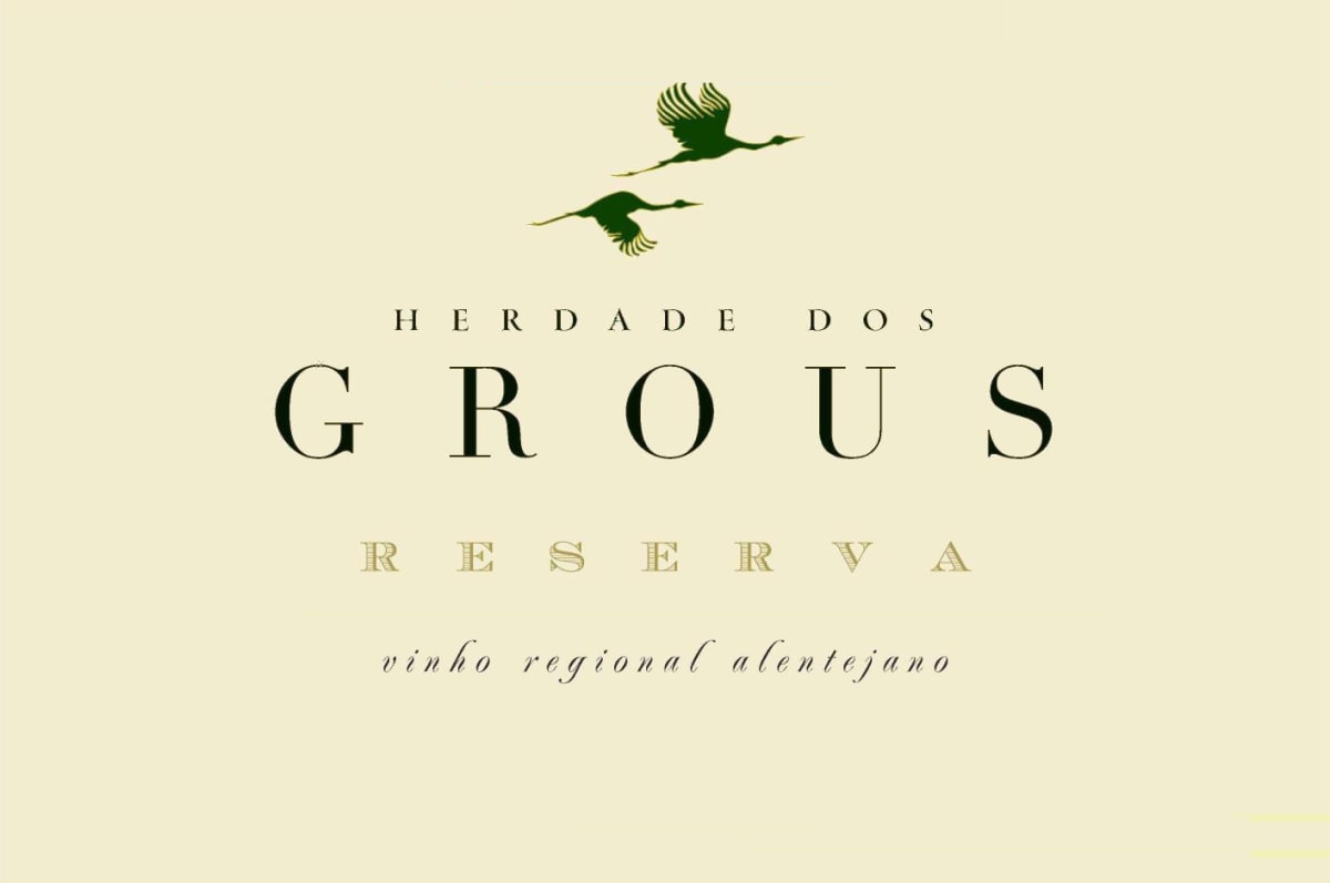 Herdade Dos Grous Reserva Branco 2014 Front Label