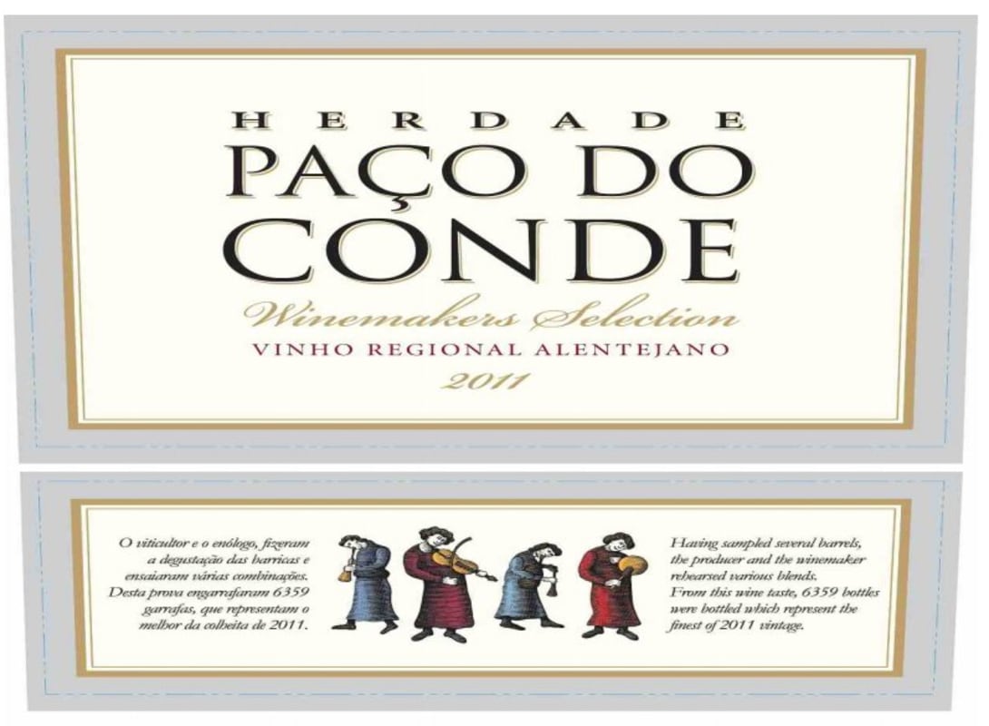 Herdade Paco do Conde Winemakers Selection Tinto 2011 Front Label