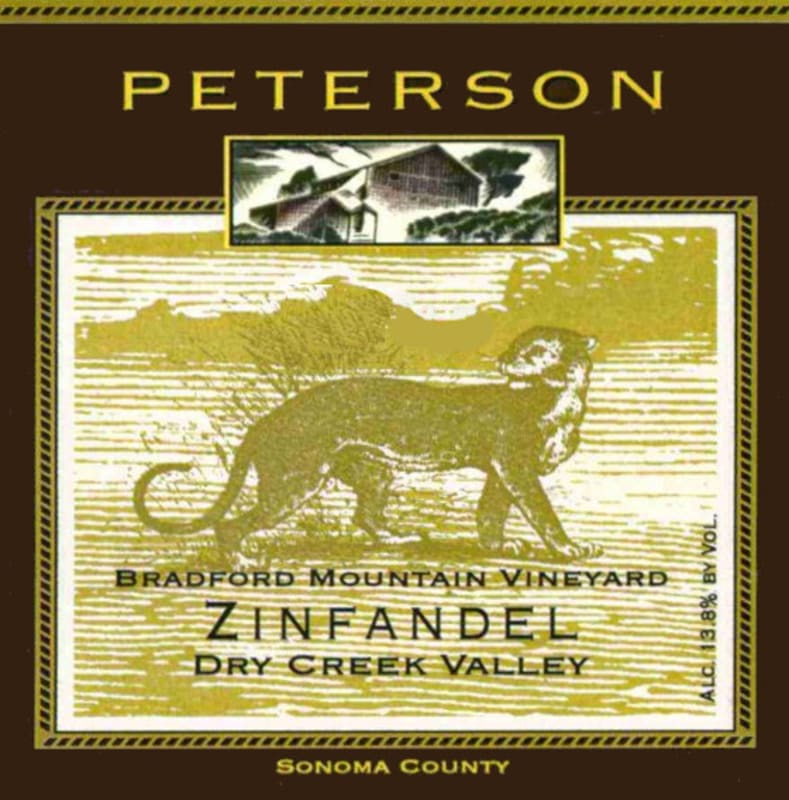 Peterson Bradford Mountain Zinfandel 2005 Front Label