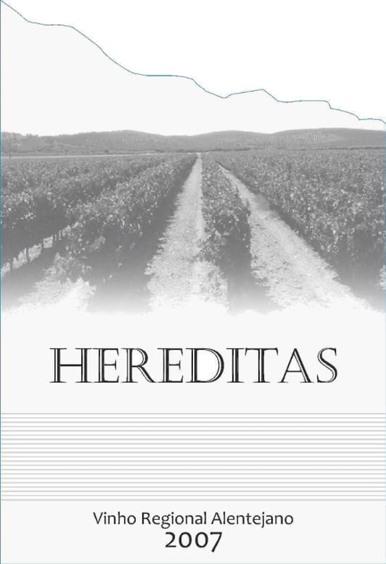 Hereditas Vinho Regional Alentejano Hereditas Tinto 2007 Front Label