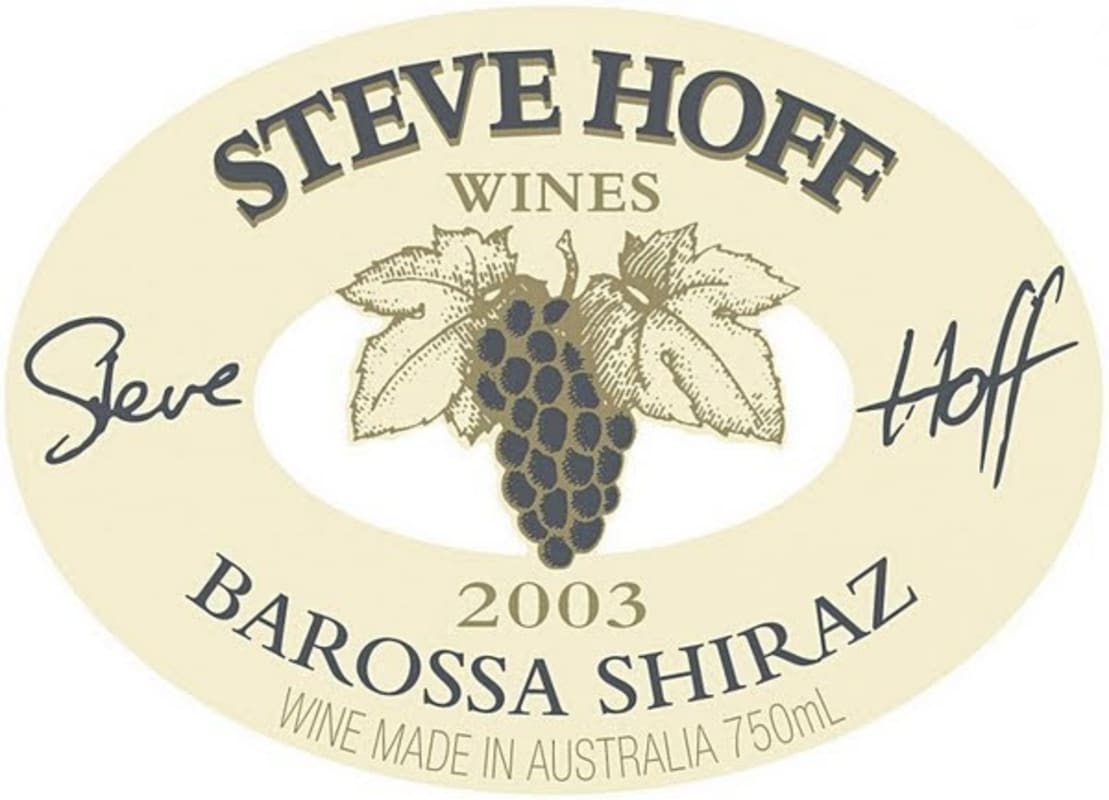 Heritage Wines (Australia) Barossa Shiraz 2003 Front Label