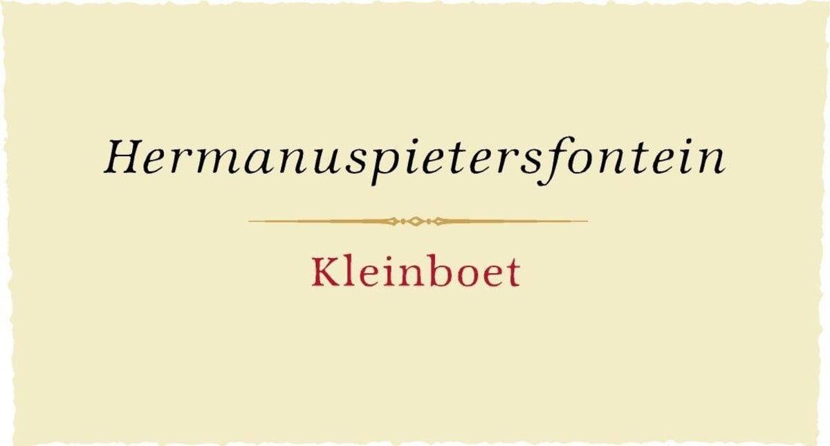 Hermanuspietersfontein Winery 1855 Kleinboet 2009 Front Label