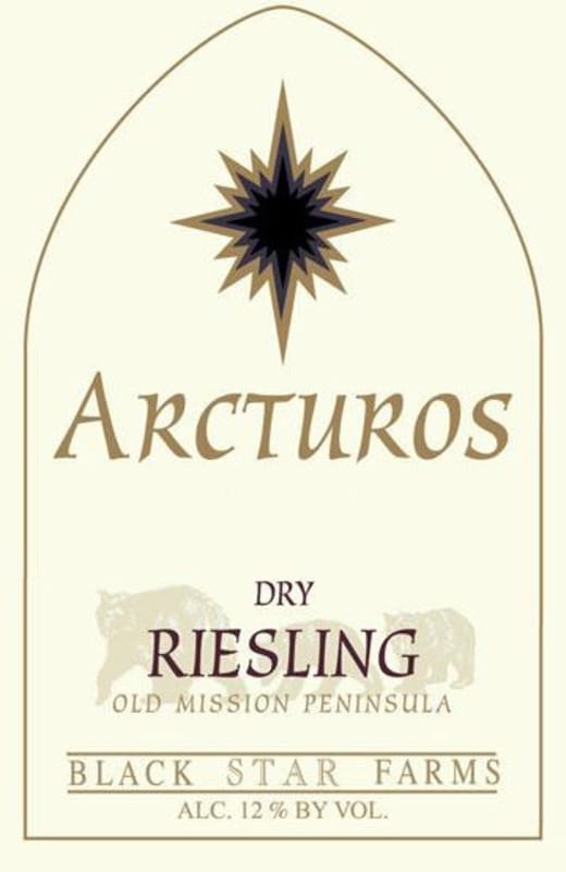 Black Star Farms Arcturos Dry Riesling 2011 Front Label