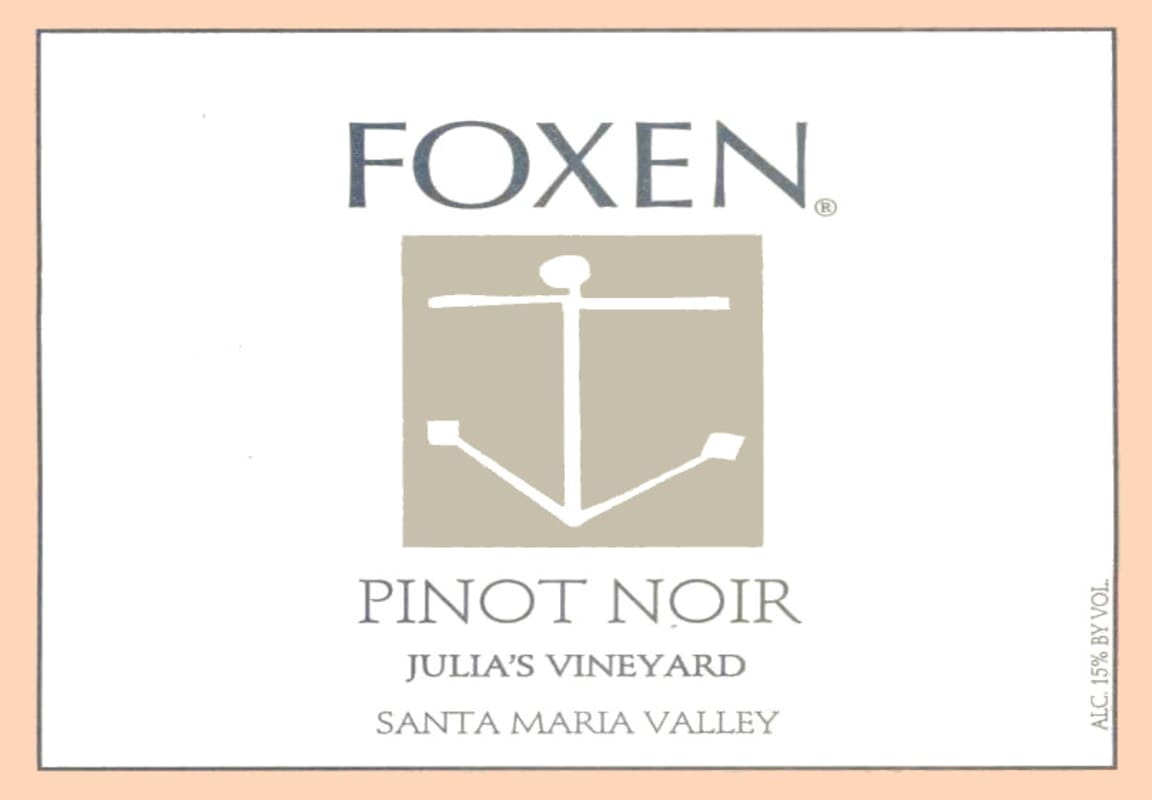Foxen Julia's Vineyard Pinot Noir 2006 Front Label
