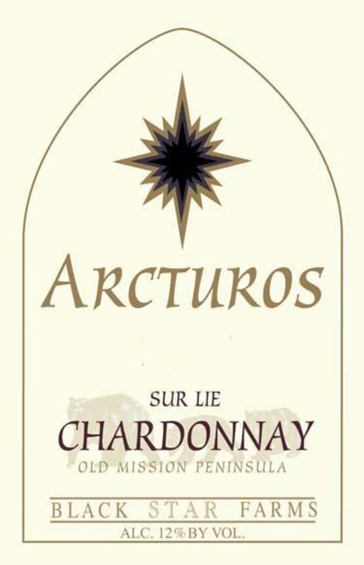 Black Star Farms Arcturos Sur Lie Chardonnay 2013 Front Label