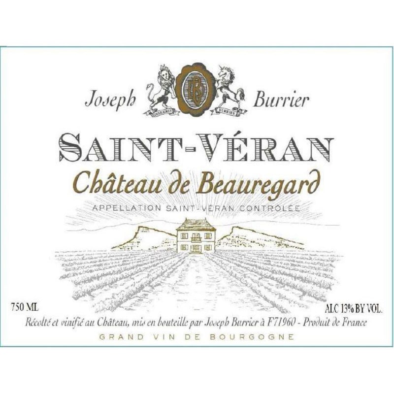 Burrier Chateau de Beauregard Saint-Veran 2014 Front Label