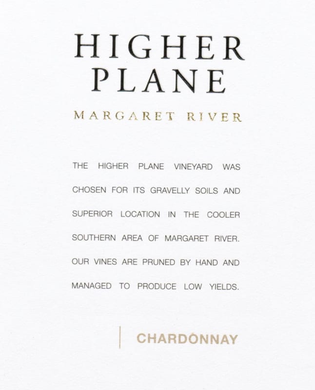Higher Plane Chardonnay 2014 Front Label