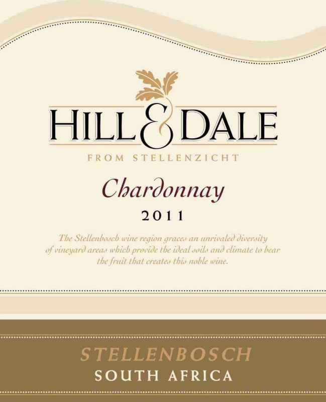 Hill & Dale Wines Chardonnay 2011 Front Label