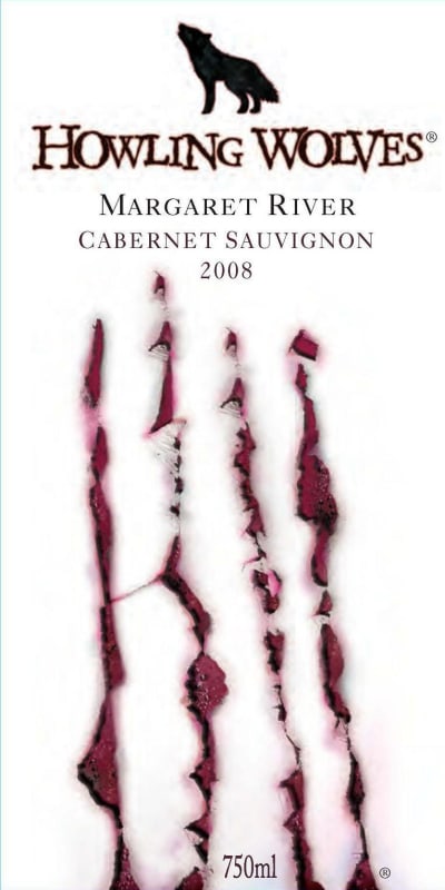 Howling Wolves Wines Cabernet Sauvignon 2008 Front Label