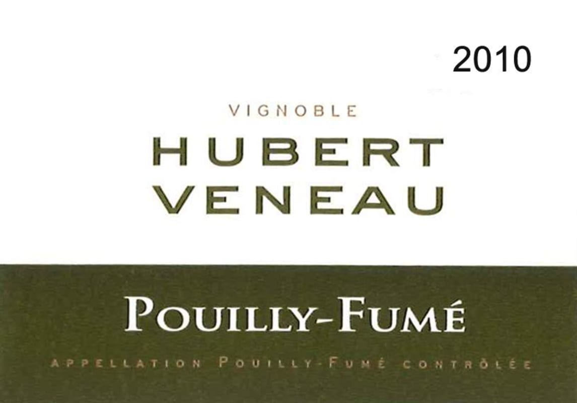 Hubert Veneau Pouilly-Fume 2010 Front Label