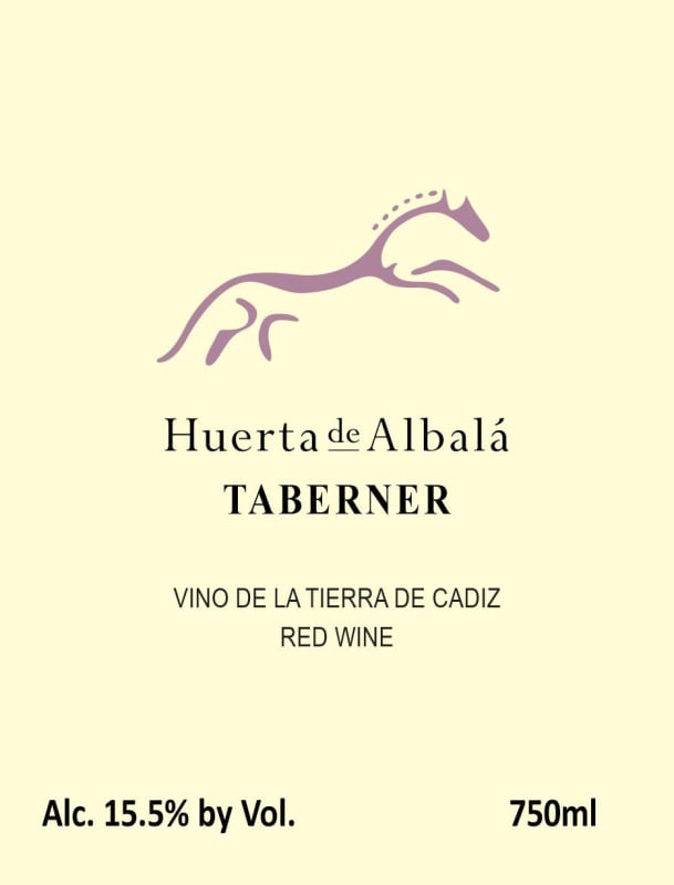 Huerta de Albala Vino de la Tierra de Cadiz Taberner Tinto 2011 Front Label