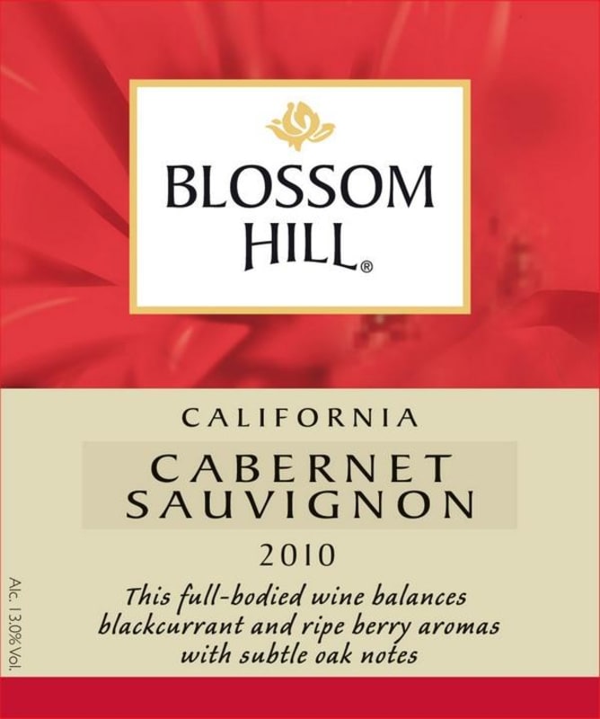 Blossom Hill Cabernet Sauvignon 2010 Front Label