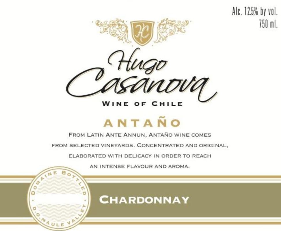 Hugo Casanova Antano Chardonnay 2011 Front Label