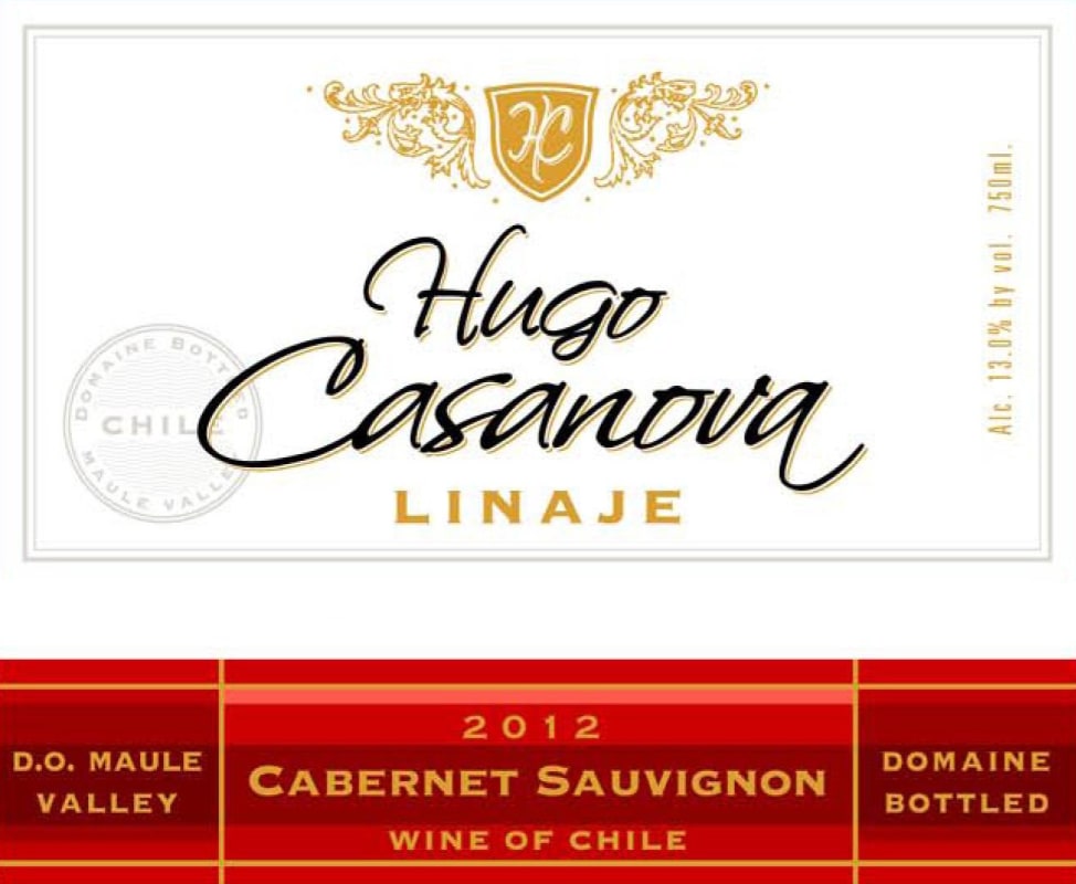 Hugo Casanova Linaje Cabernet Sauvignon 2012 Front Label