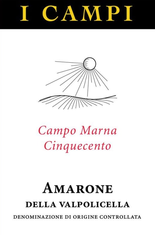 I Campi Amarone della Valpolicella Campo Marna Cinquecento 2005 Front Label
