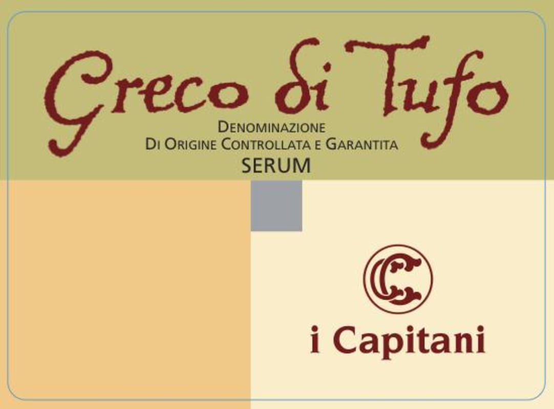I Capitani Greco di Tufo Serum 2015 Front Label