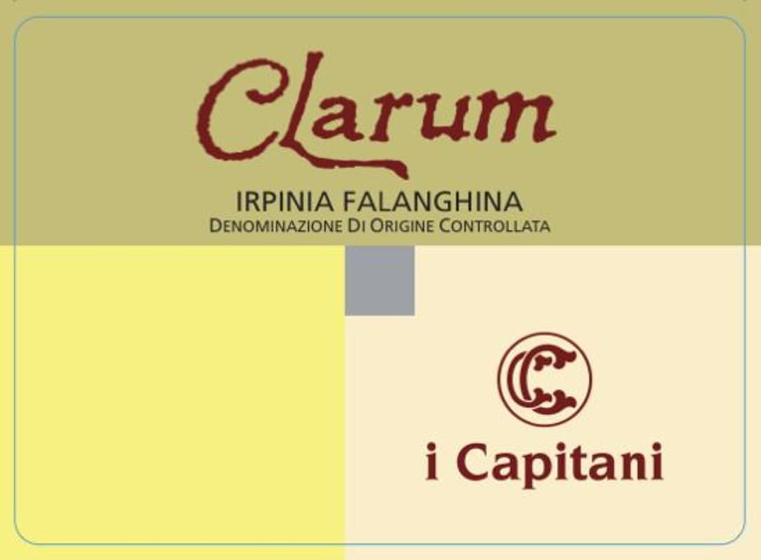 I Capitani Irpinia Clarum Falanghina 2011 Front Label