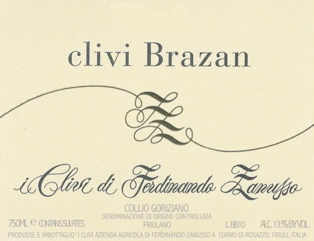 I Clivi Collio Brazzano di Cormons Clivi Brazan 2011 Front Label