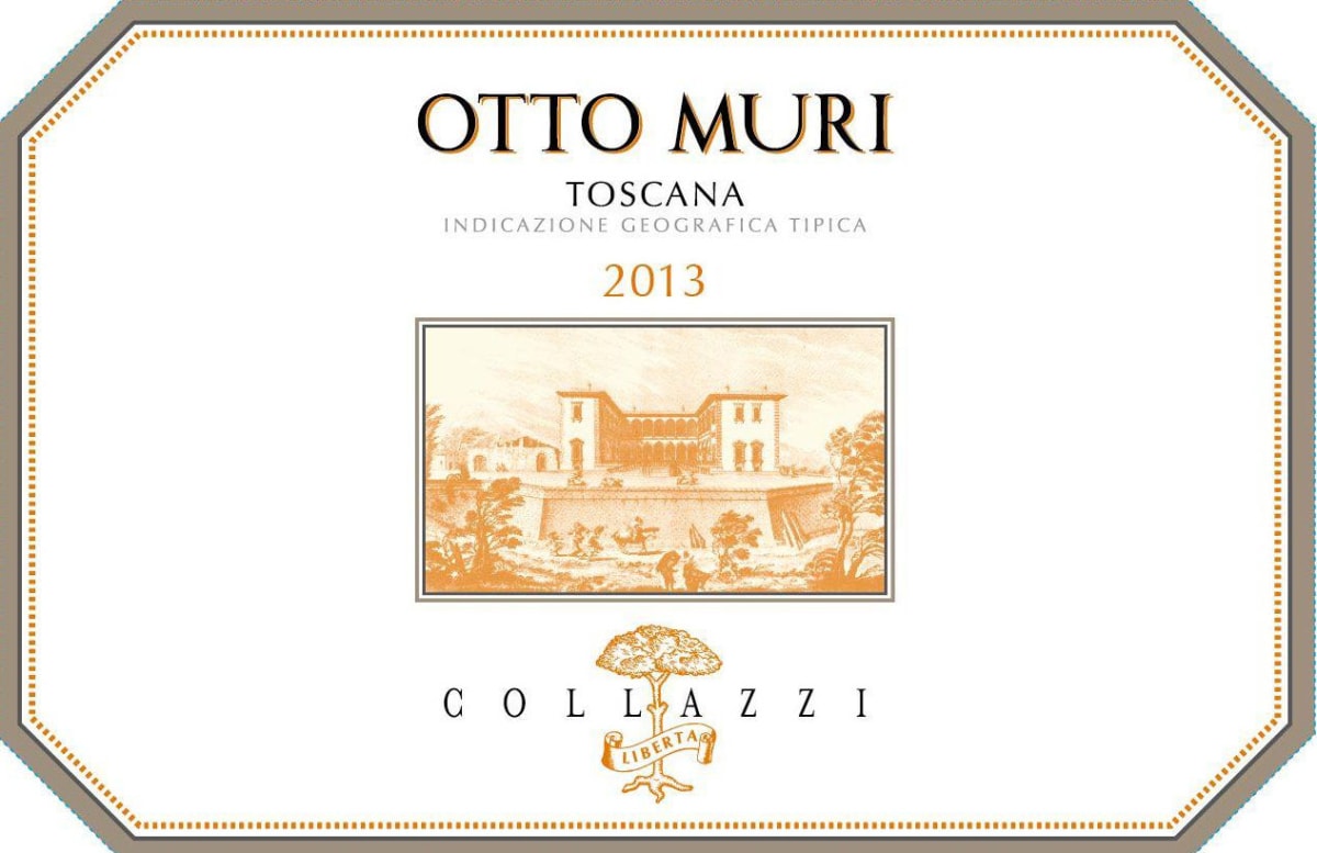 I Collazzi Toscana Otto Muri 2013 Front Label