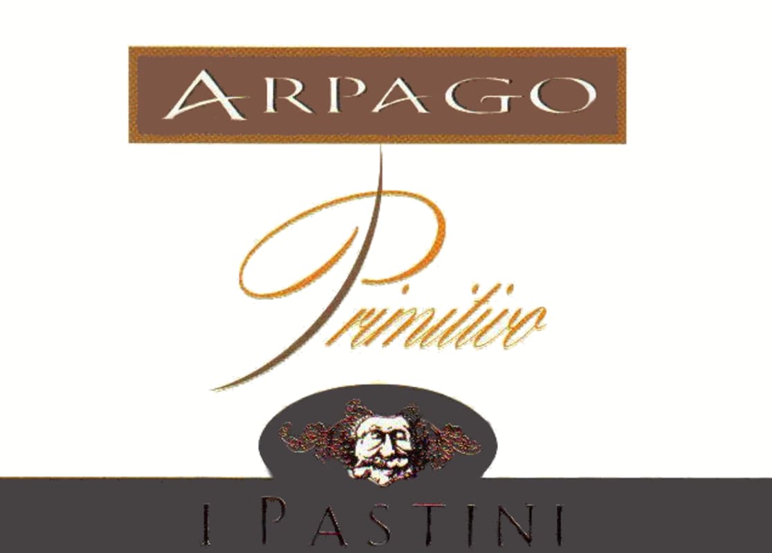 I Pastini Tarantino Arpago Primitivo 2004 Front Label