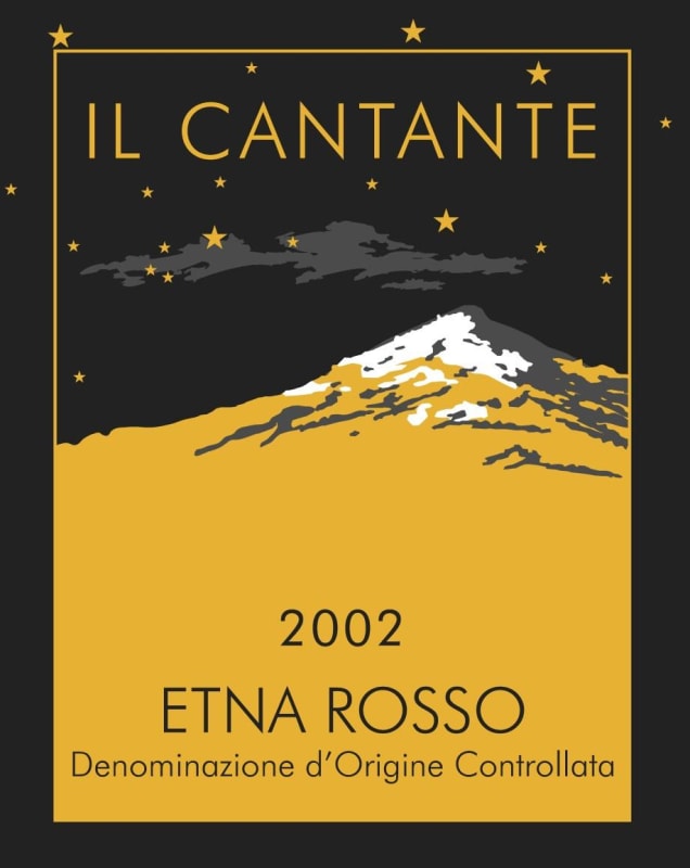 Il Cantante Etna Rosso 2002 Front Label