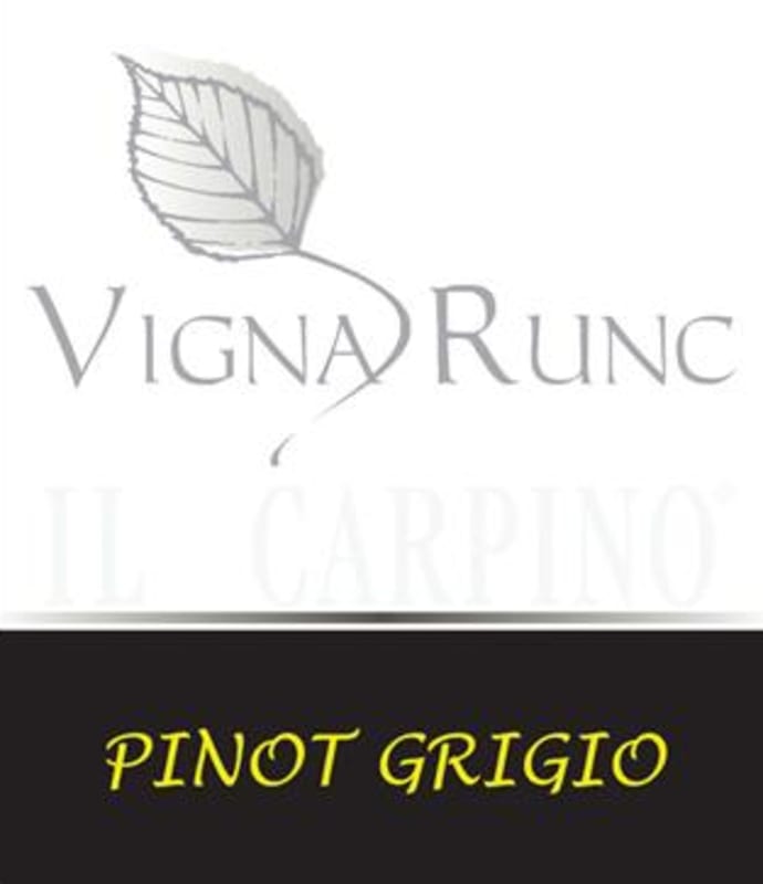 Il Carpino Vigna Runc Pinot Grigio 2015 Front Label