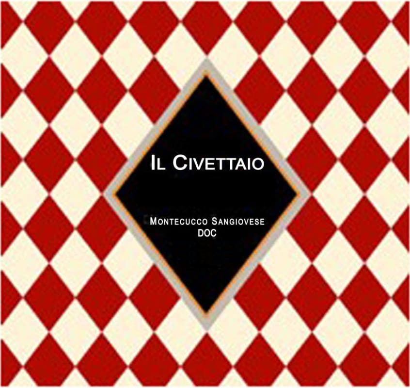 Il Civettaio Montecucco Sangiovese 2010 Front Label