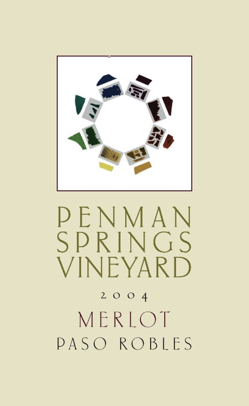 Penman Springs Vineyard Merlot 2004 Front Label