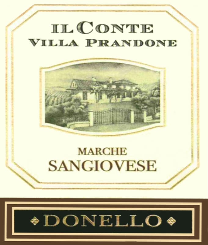 Il Conte Villa Prandone Marche Donello Sangiovese 2013 Front Label