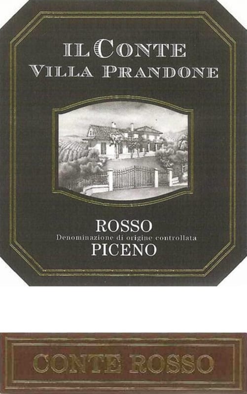 Il Conte Villa Prandone Rosso Piceno Conte Rosso 2008 Front Label