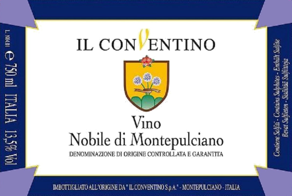 Il Conventino Vino Nobile di Montepulciano 2010 Front Label