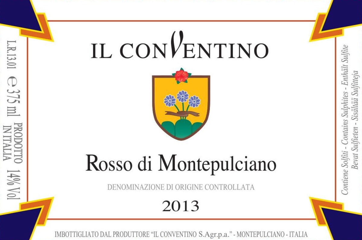 Il Conventino Rosso di Montepulciano 2013 Front Label