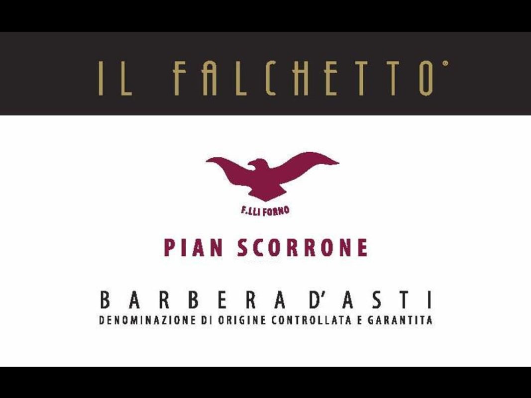 Il Falchetto Barbera d'Asti Pian Scorrone 2014 Front Label