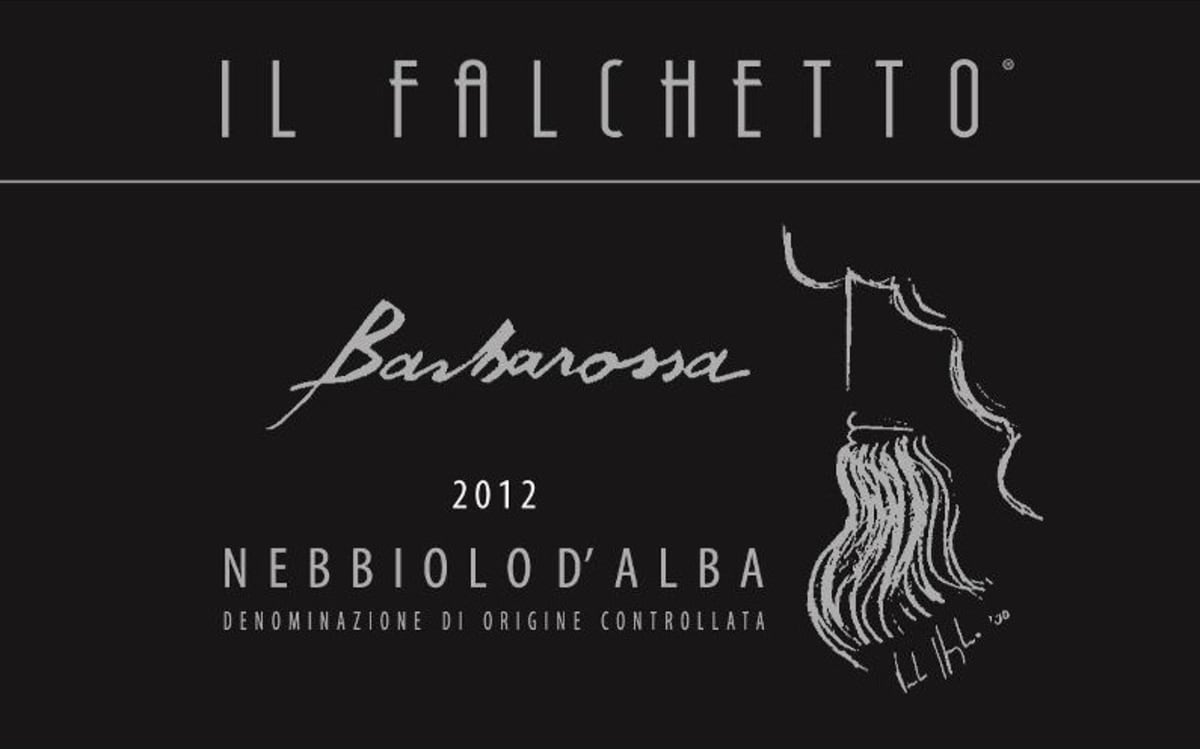 Il Falchetto Barbarossa Nebbiolo d'Alba 2012 Front Label
