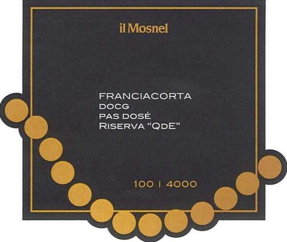 Il Mosnel Franciacorta QDE Pas Dose Riserva 2006 Front Label