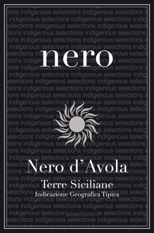Indigenous Selections LLC Terre Siciliane Nero d'Avola 2013 Front Label